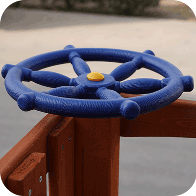 Plastic steering wheel