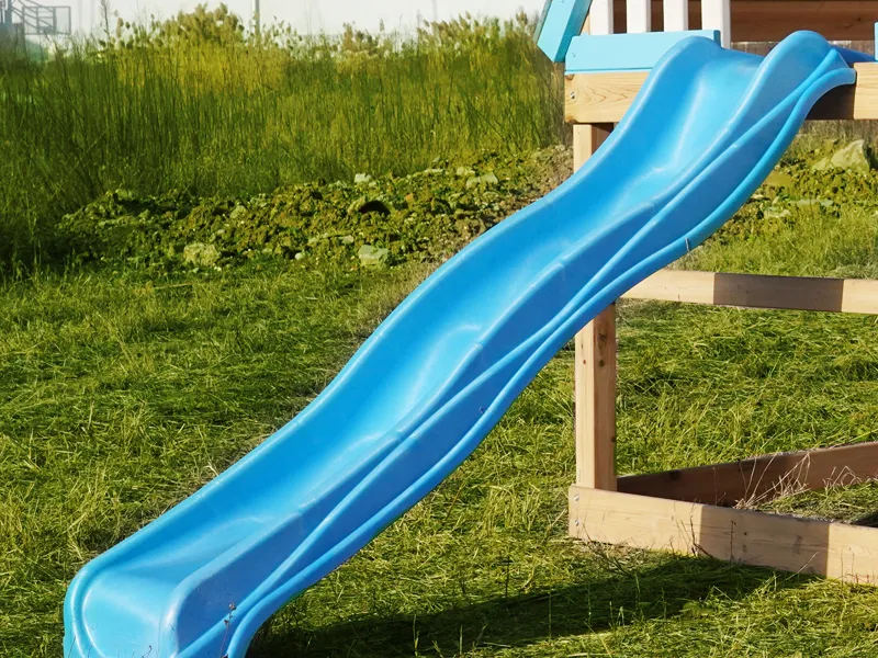 Bring a slide to add fun for children
