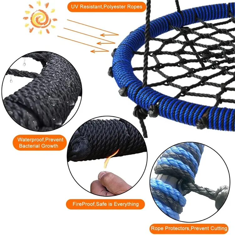 Portable Detachable 100cm Outdoor Web Swing for Kids 特色4