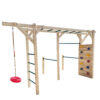 6 in 1 Wooden Fitness Equipment Children Climbing Ladder Outdoor Monkey Bar