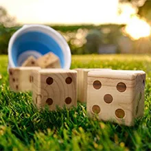 Collapsible Bucket Combination Wooden Dice (4)