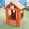 Outdoor Backyard Wooden Playhouse Kids Cubby House (2)
