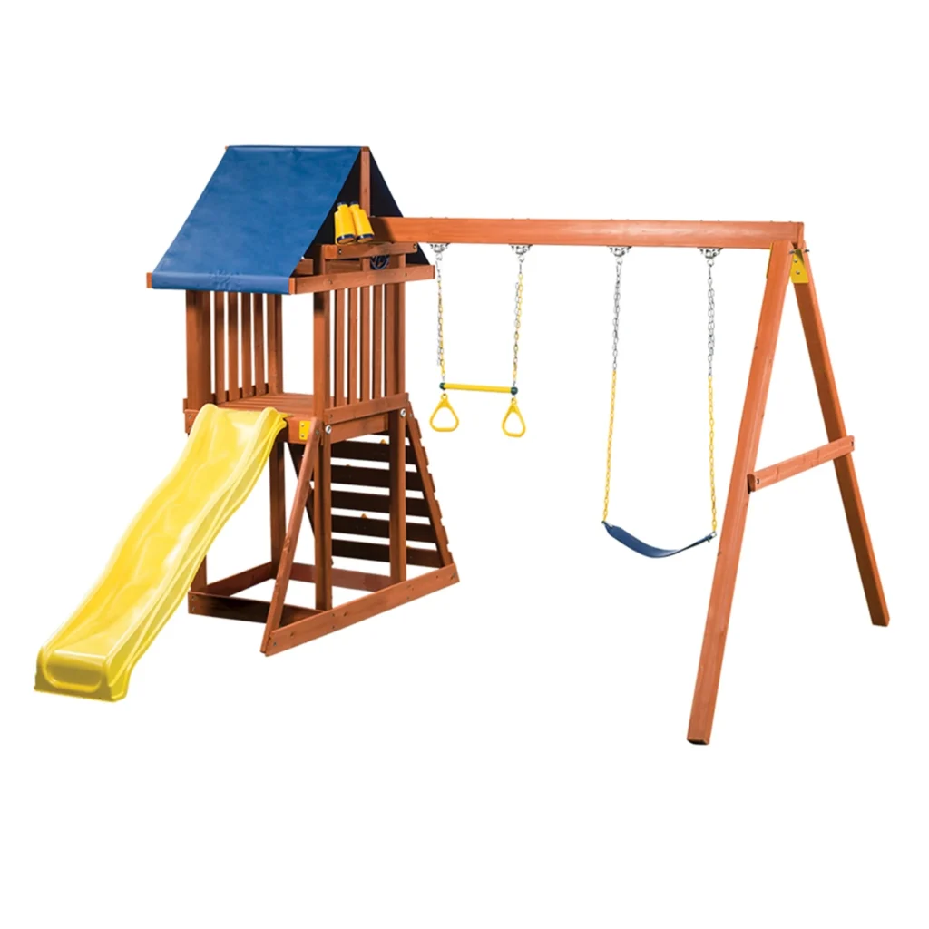 Tower Fort Play Set Outdoor Children Swing Sets