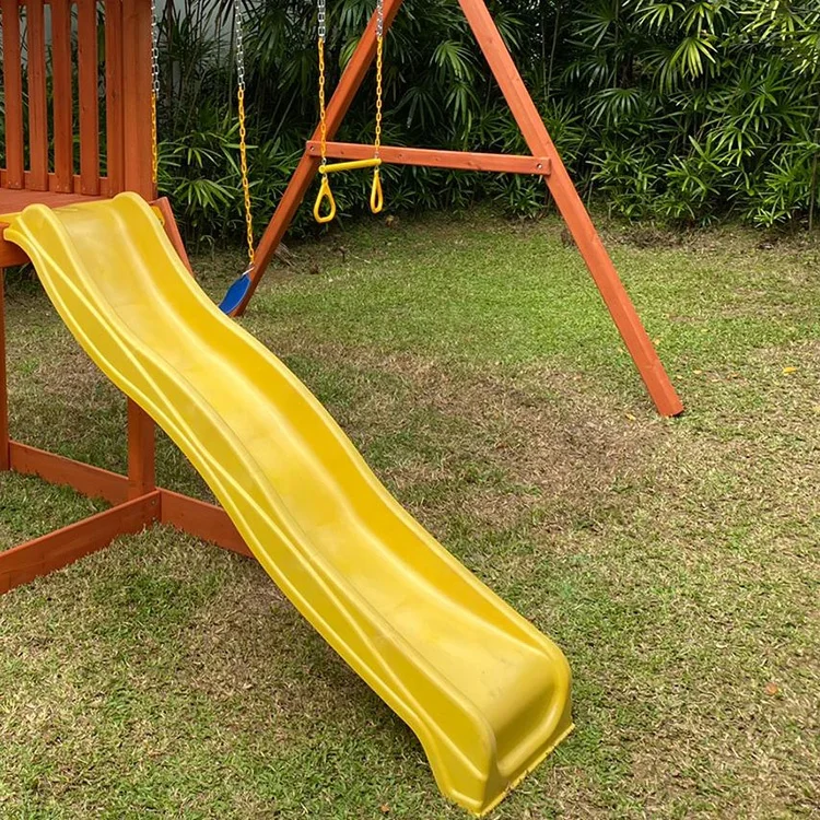 Unique wave plastic design for speed and comfort.Children's Slide will provide your child with endless hours of imaginative fun.