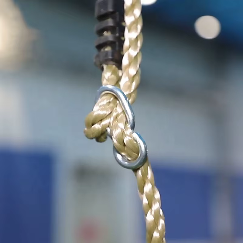 You can adjust the length of the rope