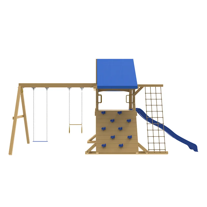 Tower Playcenter Kids Outdoor Playground Wooden Climbing Frame