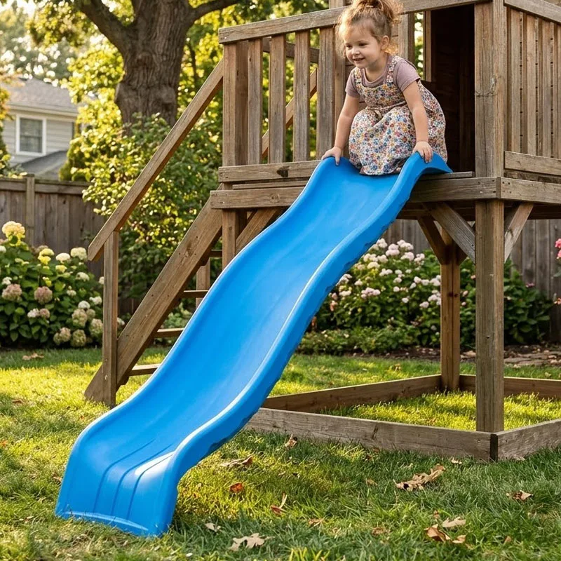 blue slide playground