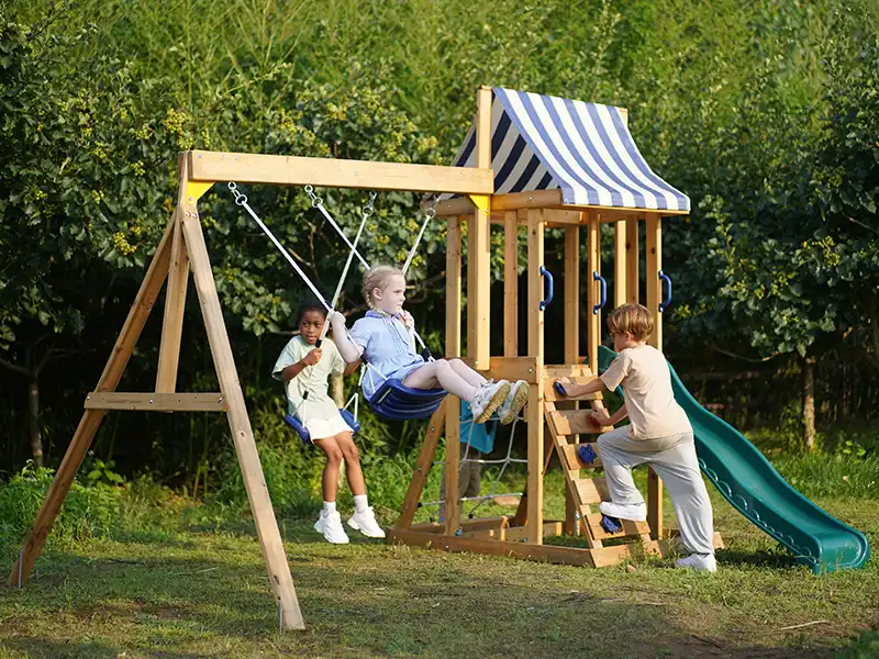 custom swing set