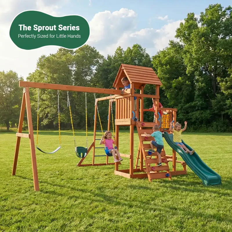 custom swing set