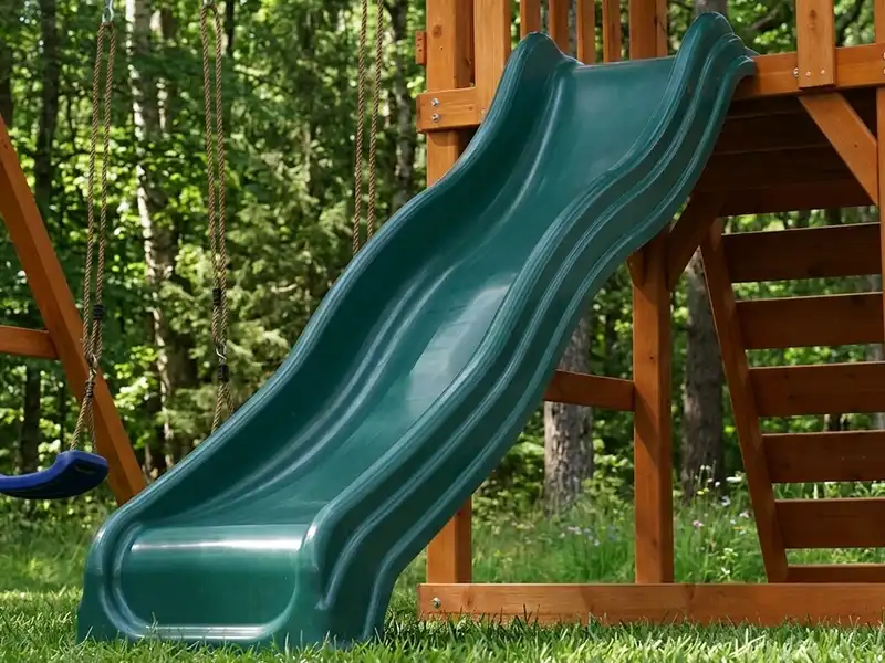 outdoor play slide
