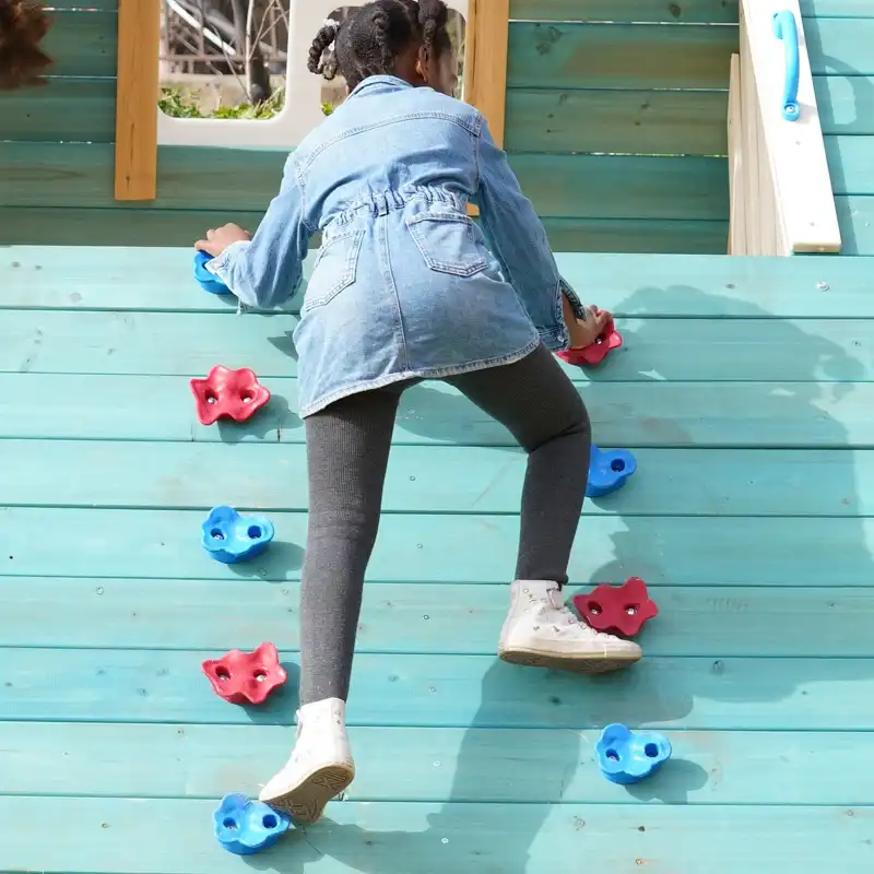 outdoor slide swing set