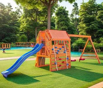 project wooden swing set