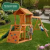 small outdoor swing set