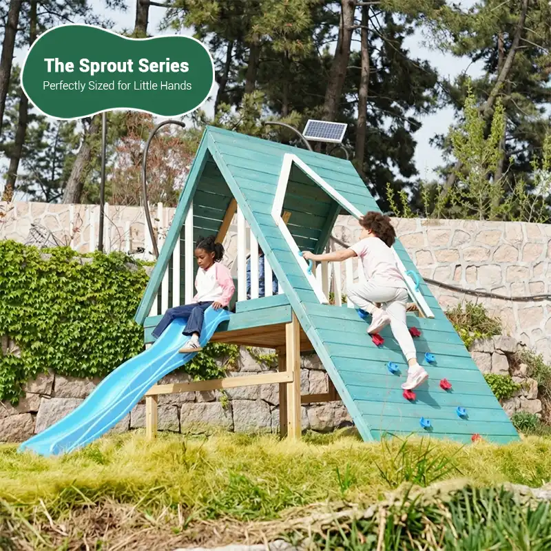 small outdoor swing set