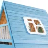 small wooden swing set