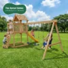 swing set for kids with slide