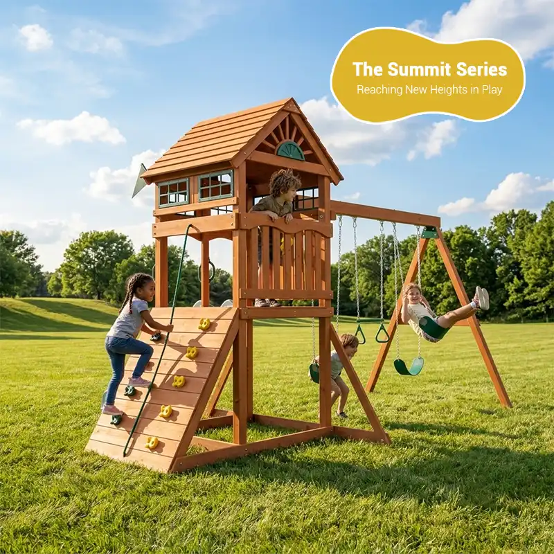 swing set wooden