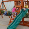 wood swing sets for backyard