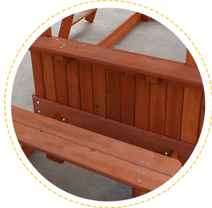 wooden outdoor playset