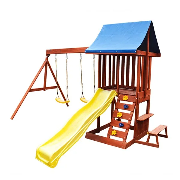 wooden swing set