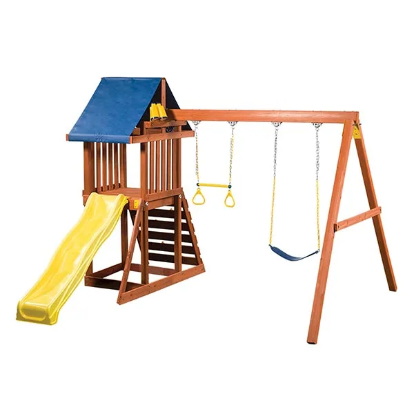 wooden swing set