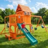 wooden swing set