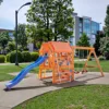 wooden playground set