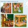 wooden playground set