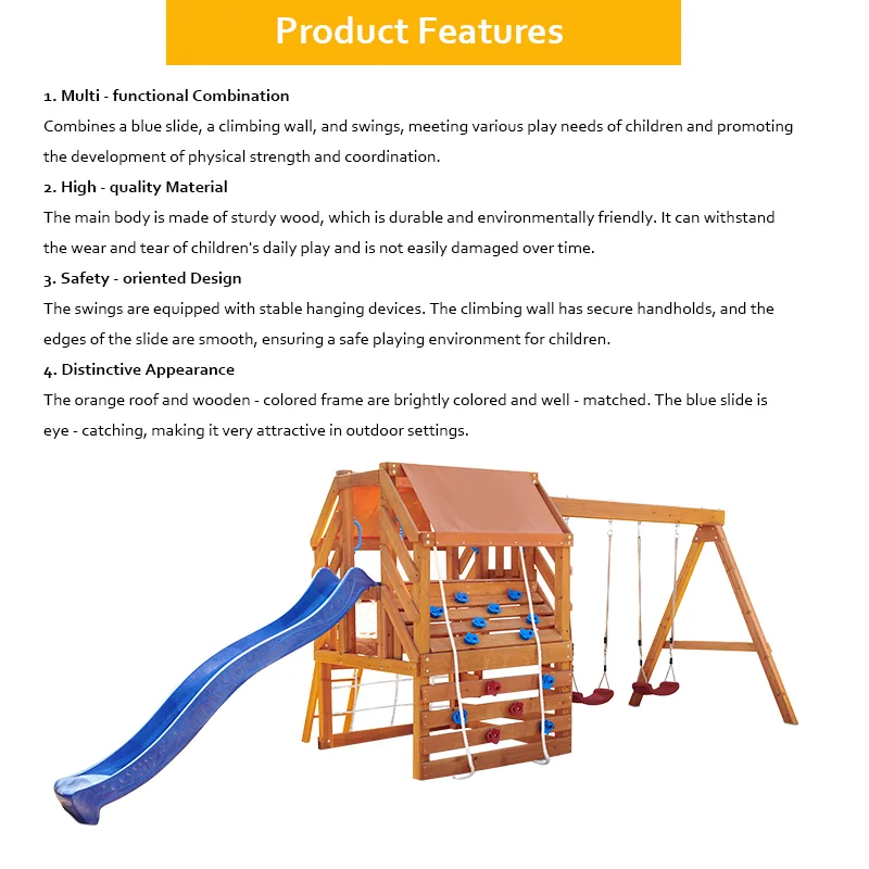 wooden swing set